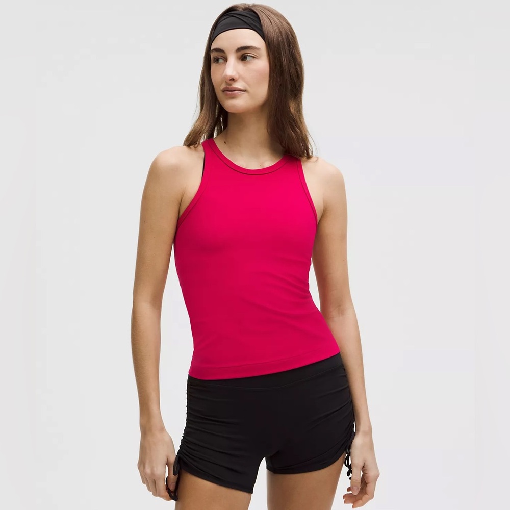 LULU LEMON Align Waist-Length Racerback Tank Top
Size 8
Color: Pink Dragonfruit